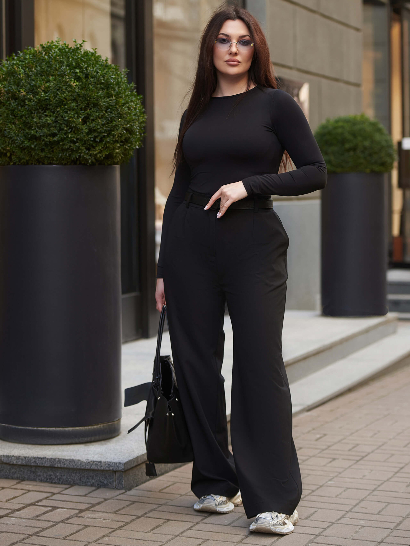 Повсякденні штани Jadone Fashion модель Bryuky_Temis_chorN Фото