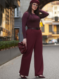 Брюки повседневные Jadone Fashion модель КBryuky_Temis_burgundiN Фото