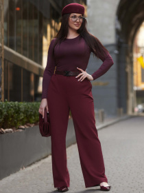 Повседневные штаны Jadone Fashion модель КBryuky_Temis_burgundiN Повседневные штаны Jadone Fashion модель КBryuky_Temis_burgundiN Фото