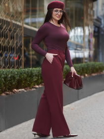 Повседневные штаны Jadone Fashion модель КBryuky_Temis_burgundiN Повседневные штаны Jadone Fashion модель КBryuky_Temis_burgundiN Фото