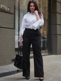 Брюки повседневные Jadone Fashion модель Bryuky_Msstery_chorN Фото