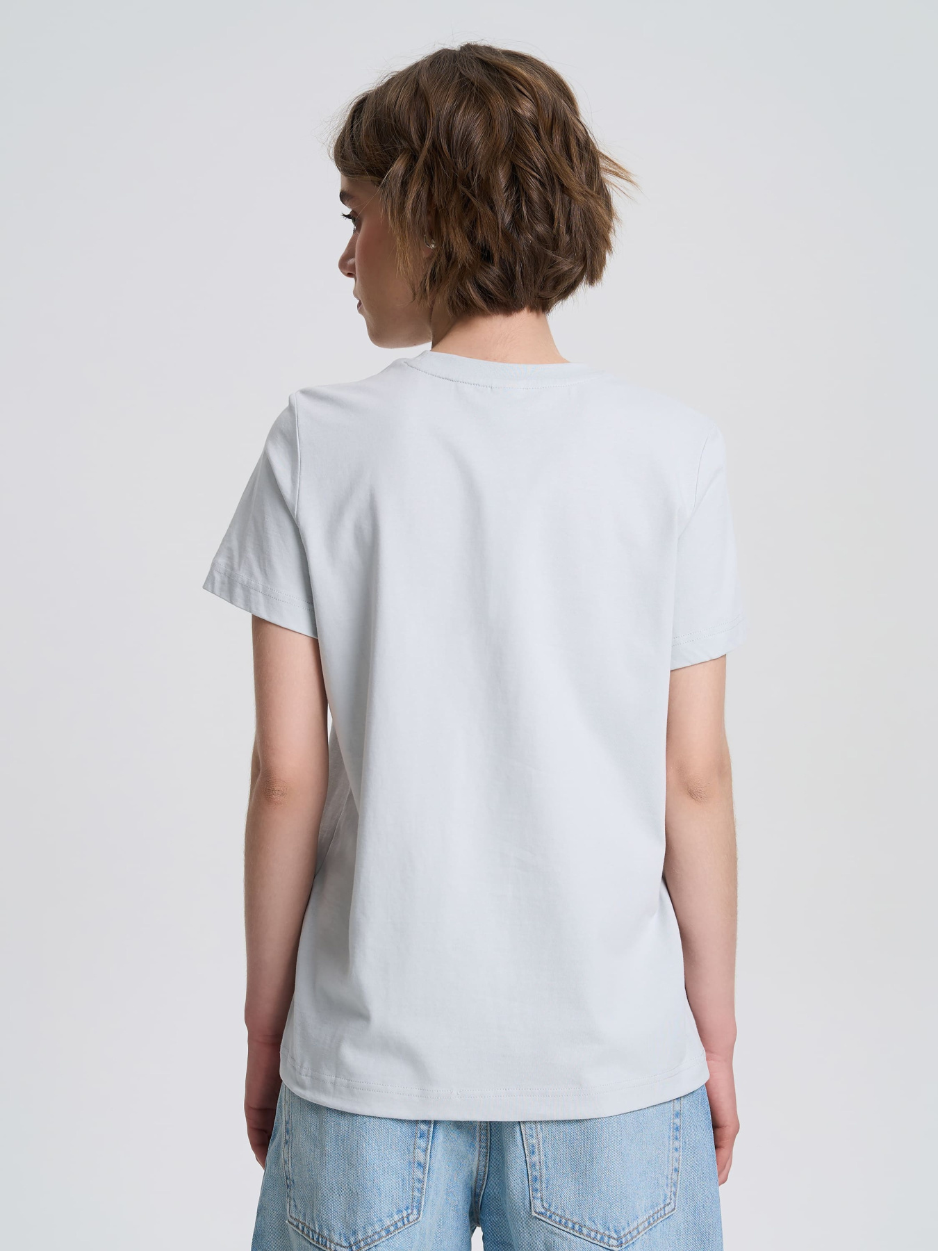 Футболка Роза модель 231107_light_grey Фото