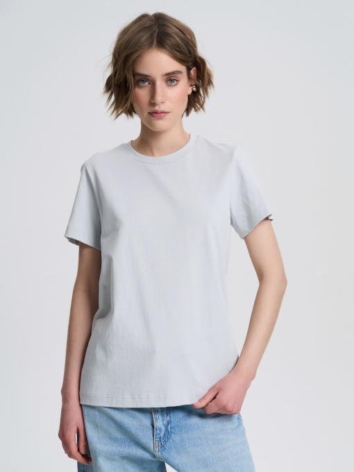 Футболка Роза модель 231107_light_grey Фото