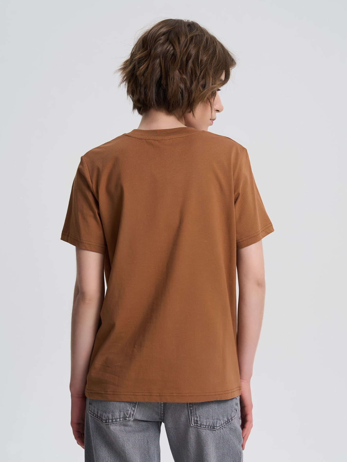 Футболка Роза модель 231104_light_brown Фото