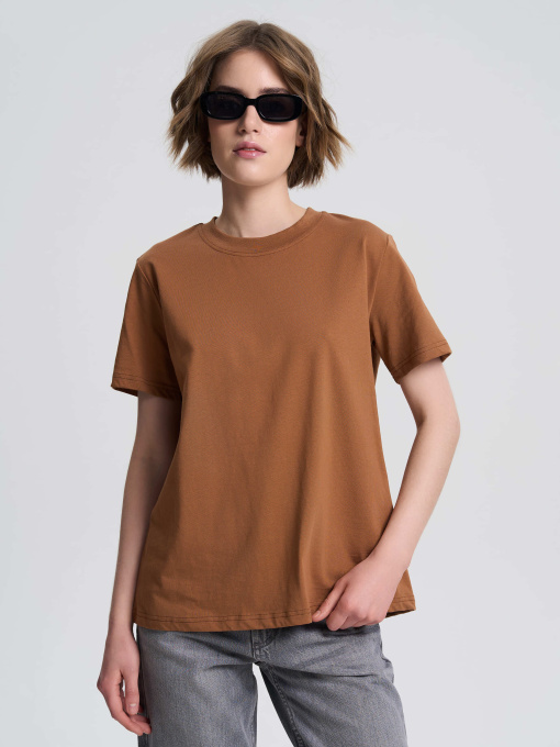 Футболка Роза модель 231104_light_brown Фото