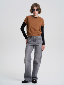 Футболка Роза модель 231104_light_brown Фото