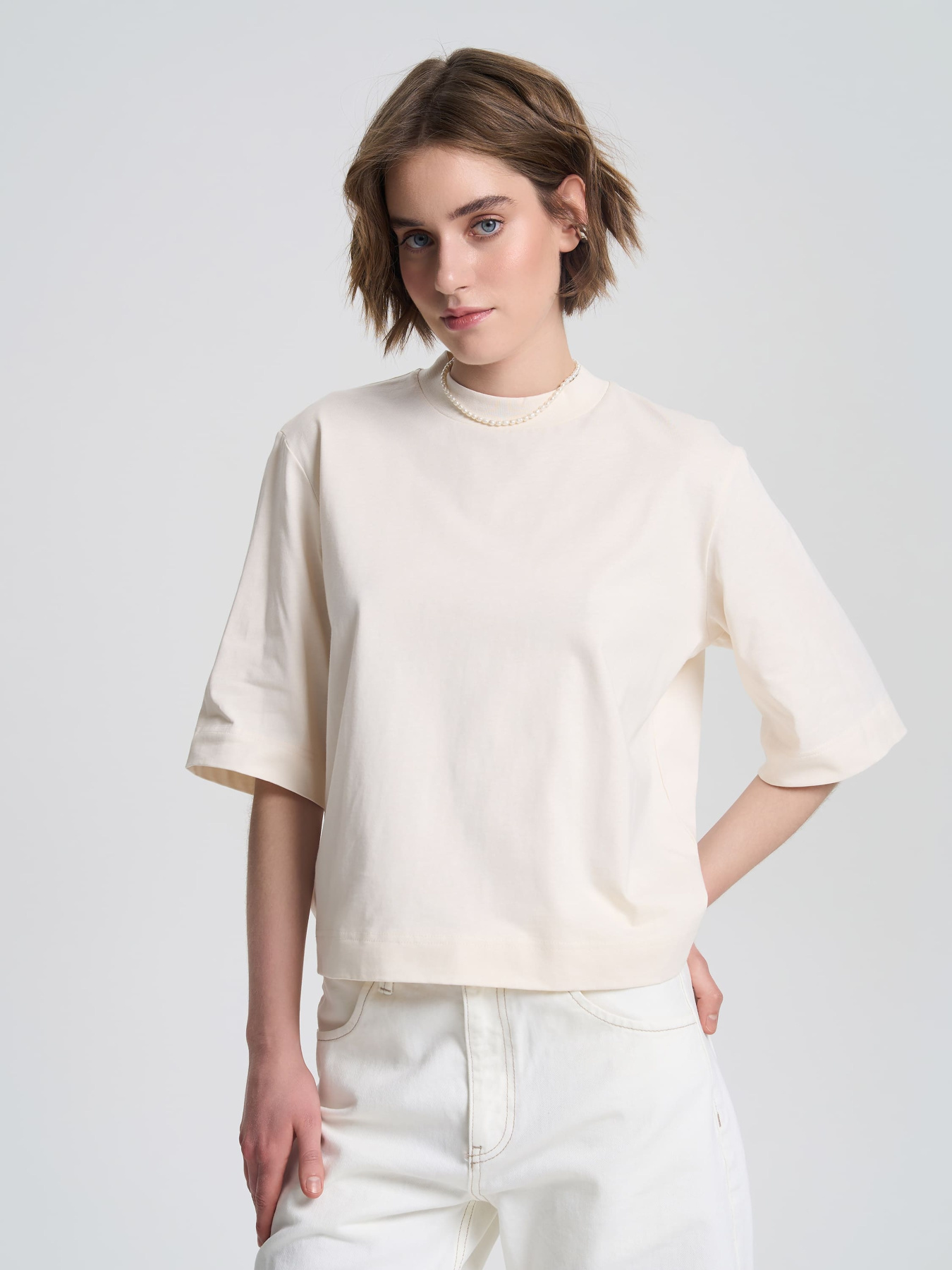 Футболка Роза модель 240603_gardenia Футболка Роза модель 240603_gardenia Фото