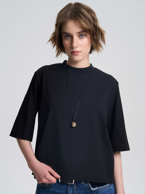 Футболка Роза модель 240603_black Фото