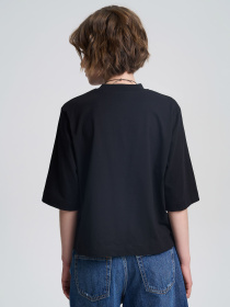 Футболка Роза модель 240603_black Фото