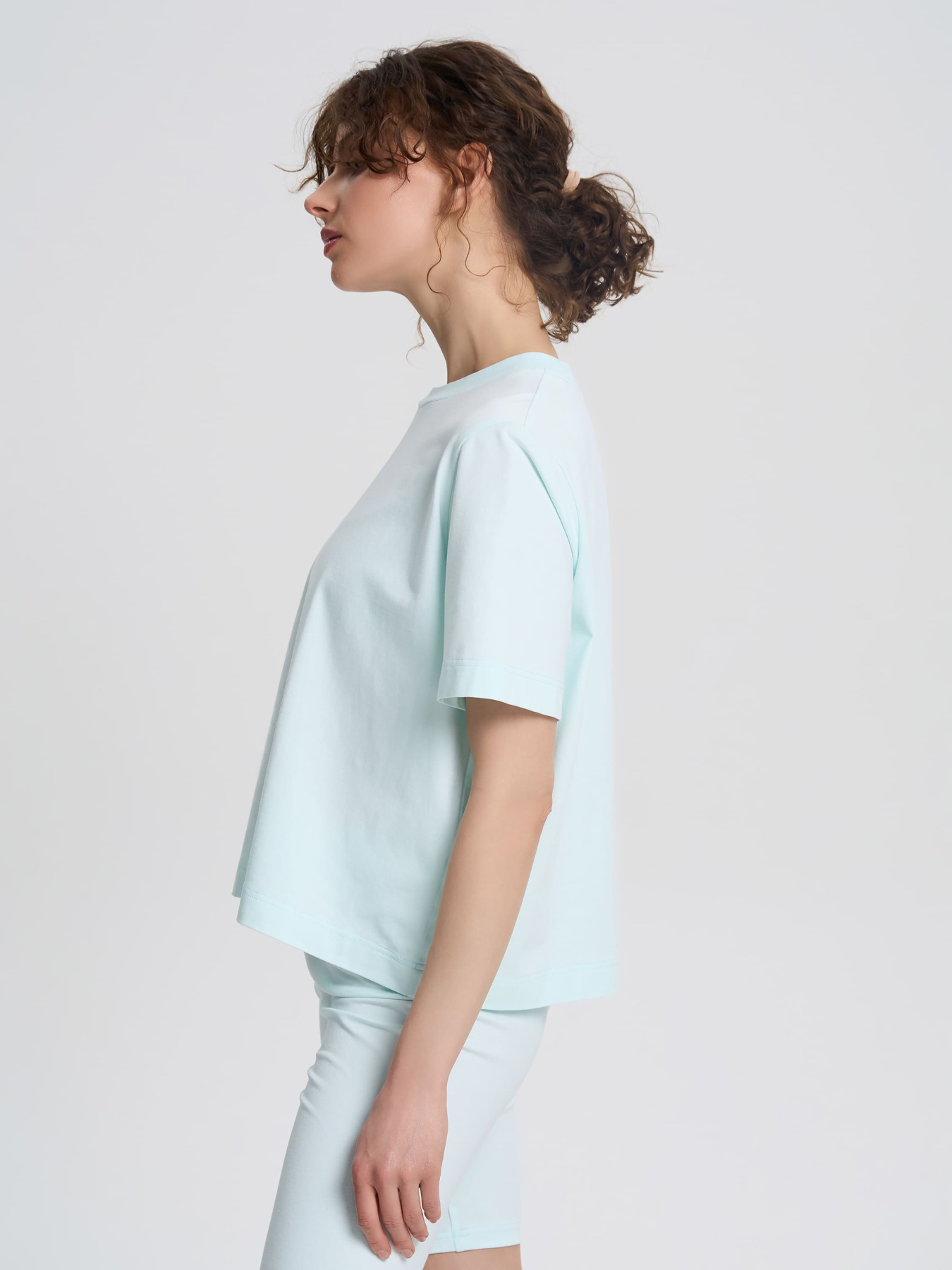 Футболка Роза модель 240604_turquoise Фото