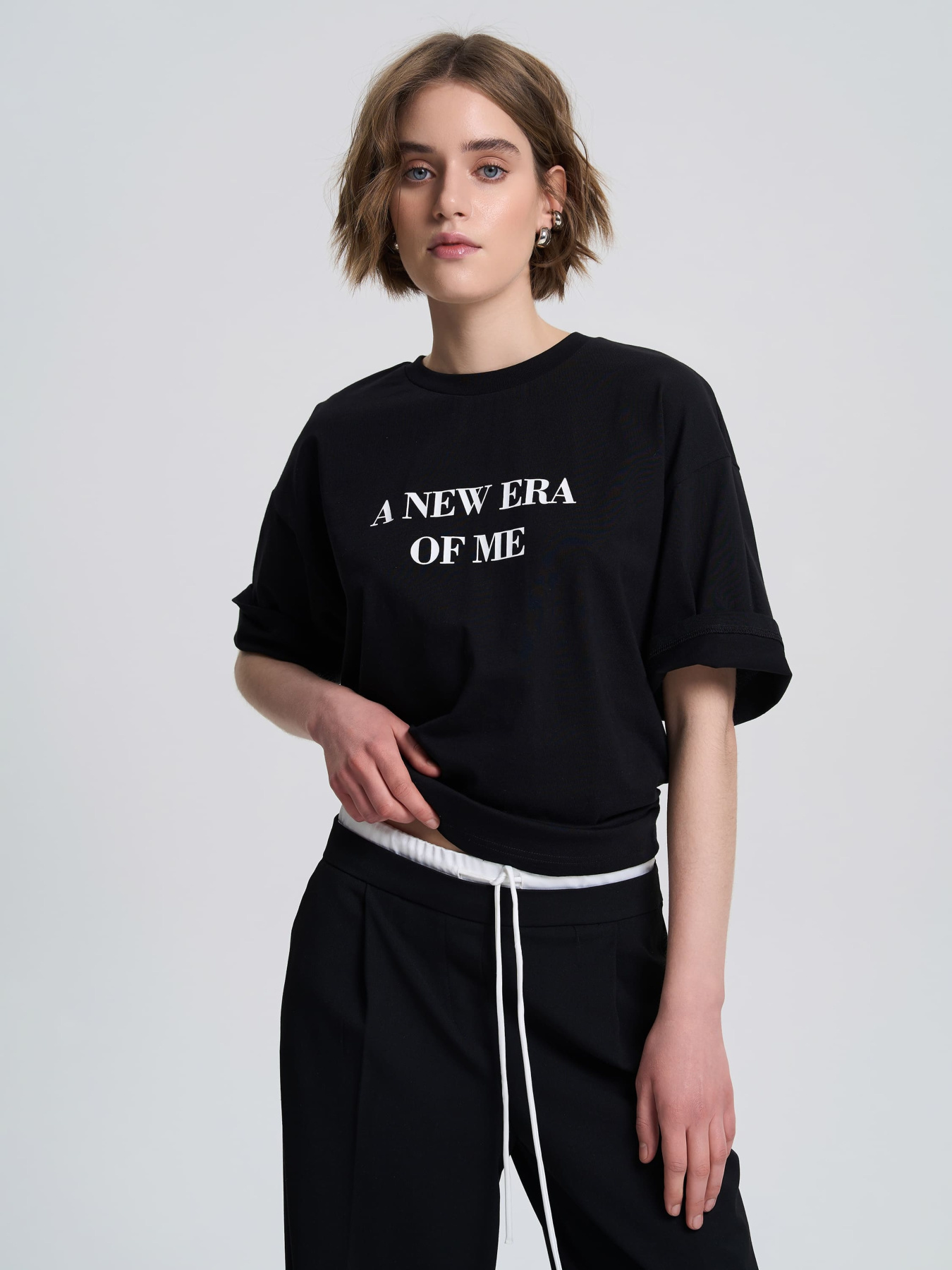 Футболка Роза модель 240605_black Фото