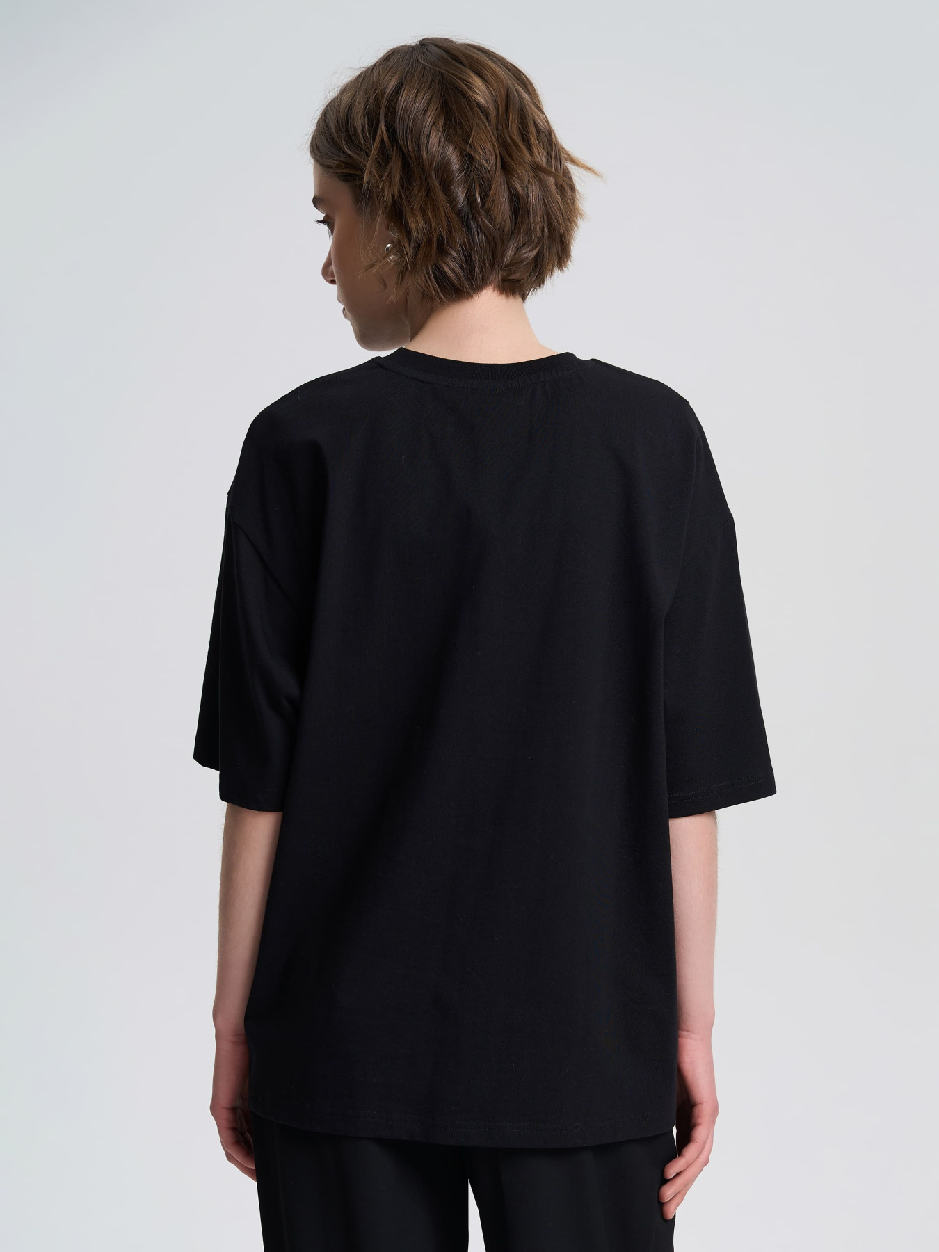 Футболка Роза модель 240605_black Фото