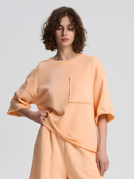 Футболка Роза модель 240607_peach Фото