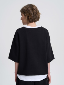 Футболка Роза модель 240607_black Фото