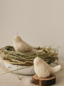 Ароматическая свеча "Птичка S", аромат - "Цвет вишни", из натурального оливкового воска Candle Design модель 140.2023 Фото