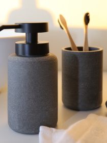 Подставка для зубных щеток "London" серая MBM MY HOME модель BA-41 GRAY Фото