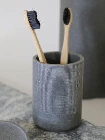 Подставка для зубных щеток "London" серая MBM MY HOME модель BA-41 GRAY Фото