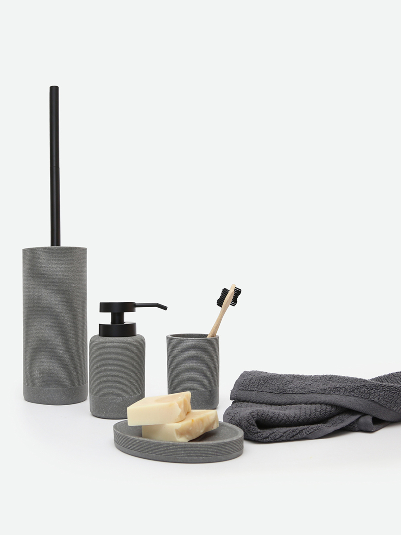 Ершик для унитаза "London" серый MBM HOME модель BA-43 GRAY Фото