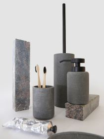 Ершик для унитаза "London" серый MBM HOME модель BA-43 GRAY Фото