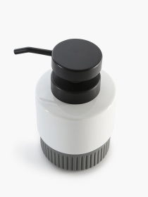 Диспенсер для жидкого мыла "Stockholm" белый/серый MBM MY HOME модель BA-44 WHITE/GRAY Фото