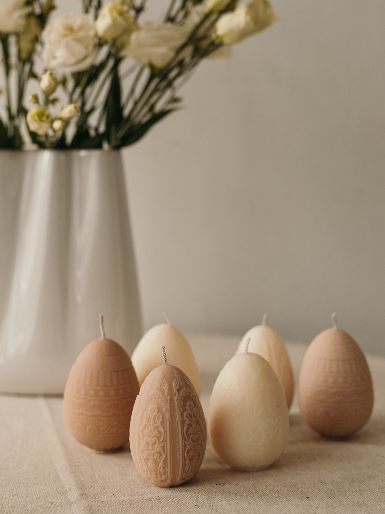 Пасхальная аромасвечка "Писанка с орнаментом", аромат "Гранатовый сидр", натуральный оливковый воск Candle Design модель 170.2004 Фото