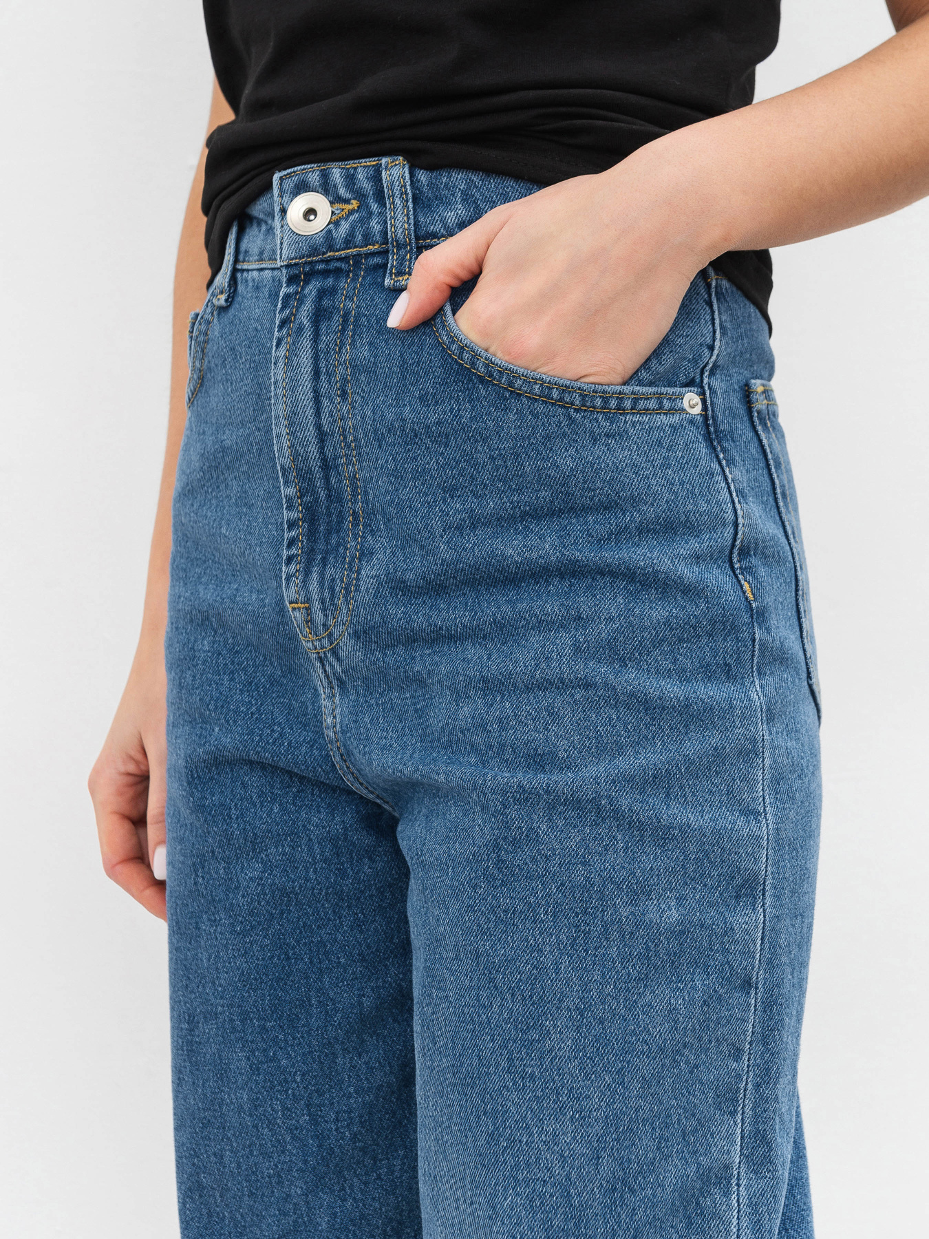 Широкие джинсы Romashka Тайт модель 205040105041 Широкие джинсы Romashka Тайт модель 205040105041 Фото