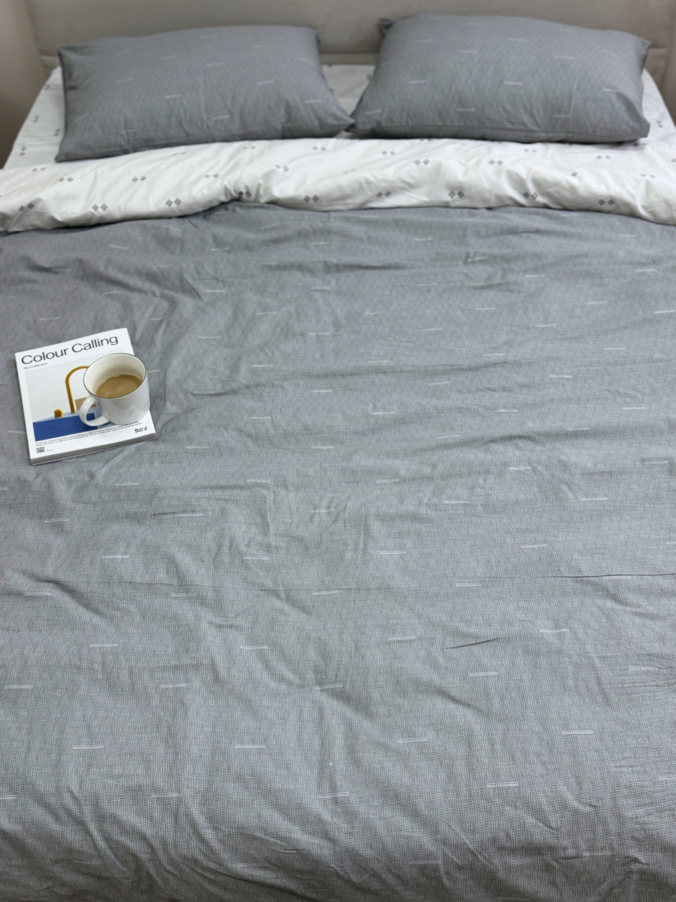 Комплект постільної білизни Абстракційний дует двосторонній Ecotton модель 23672-21205 Фото