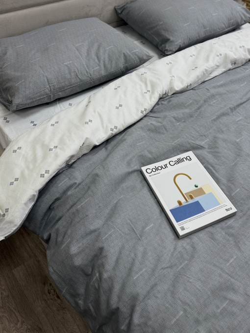 Комплект постельного белья Абстракционный дуэт двусторонний Ecotton модель 23672-21205 Фото