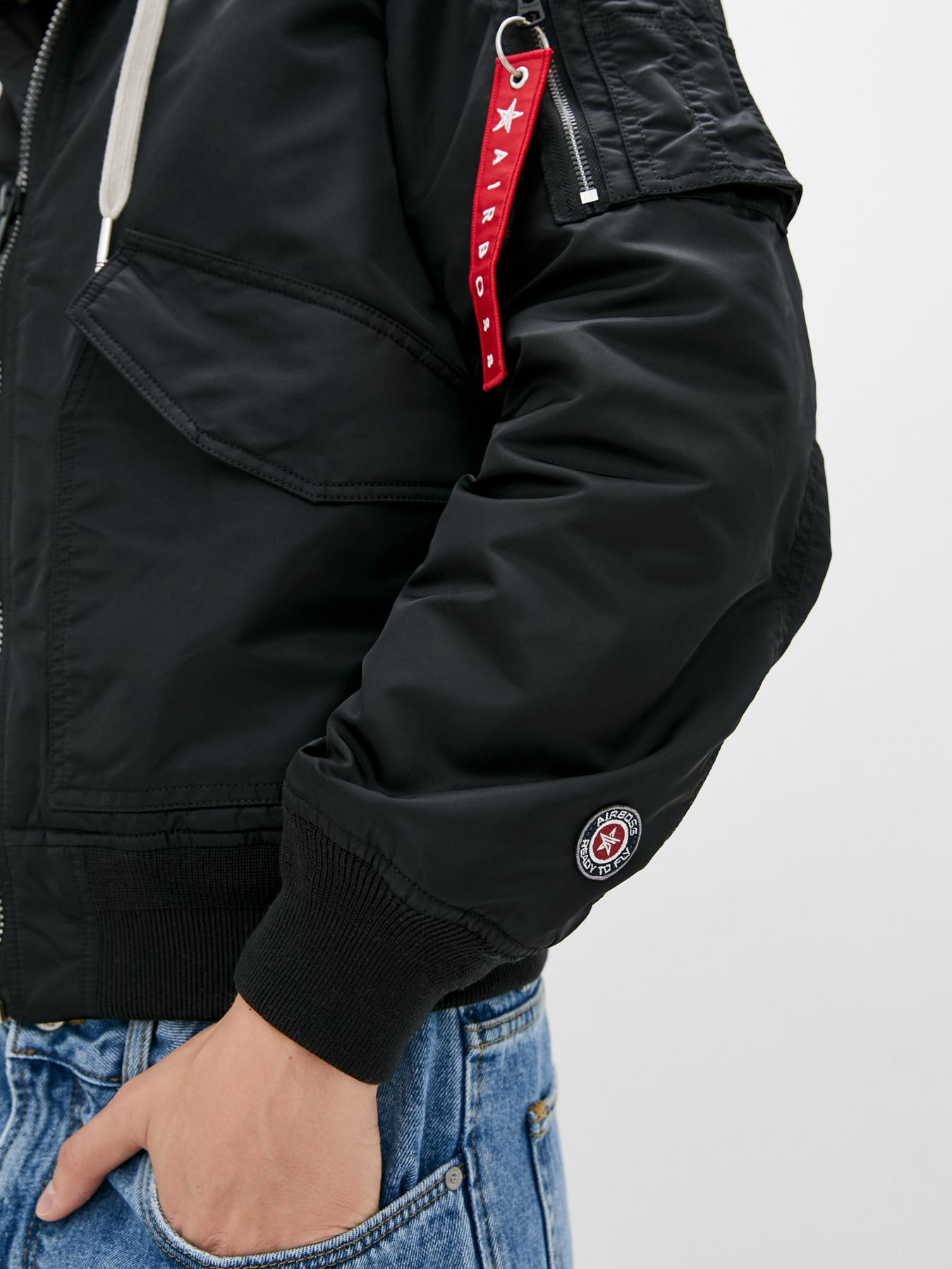 Бомбер Airboss модель 017600823221_black Фото