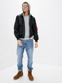 Бомбер Airboss модель 017600823221_black Фото