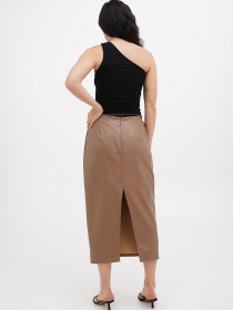 Юбка миди Vicolo модель 221-VC-5144_бежевый Фото