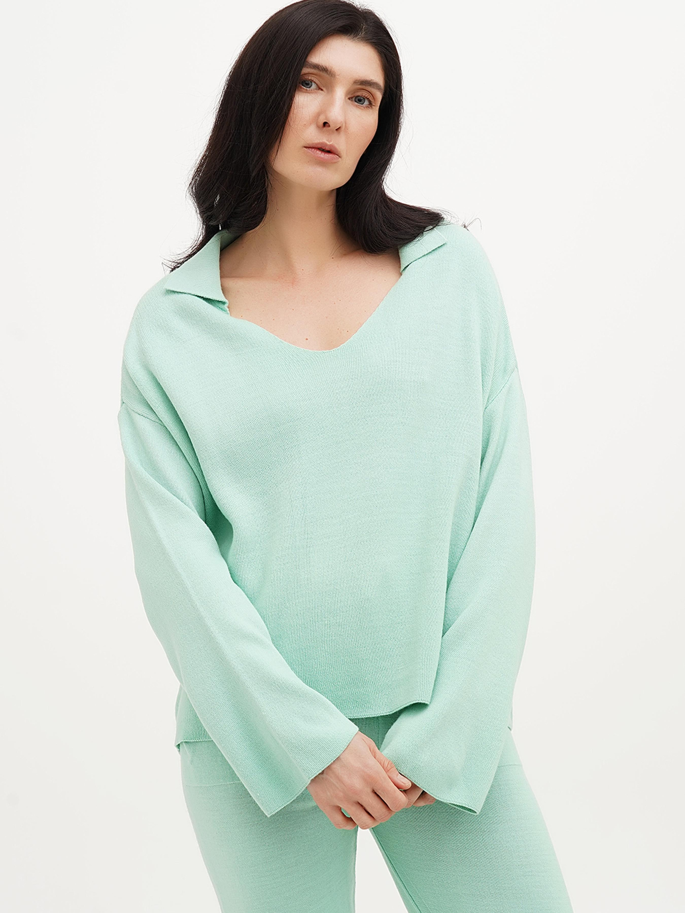 Джемпер Vicolo модель 241-VC-2975_мятный Джемпер Vicolo модель 241-VC-2975_мятный Фото