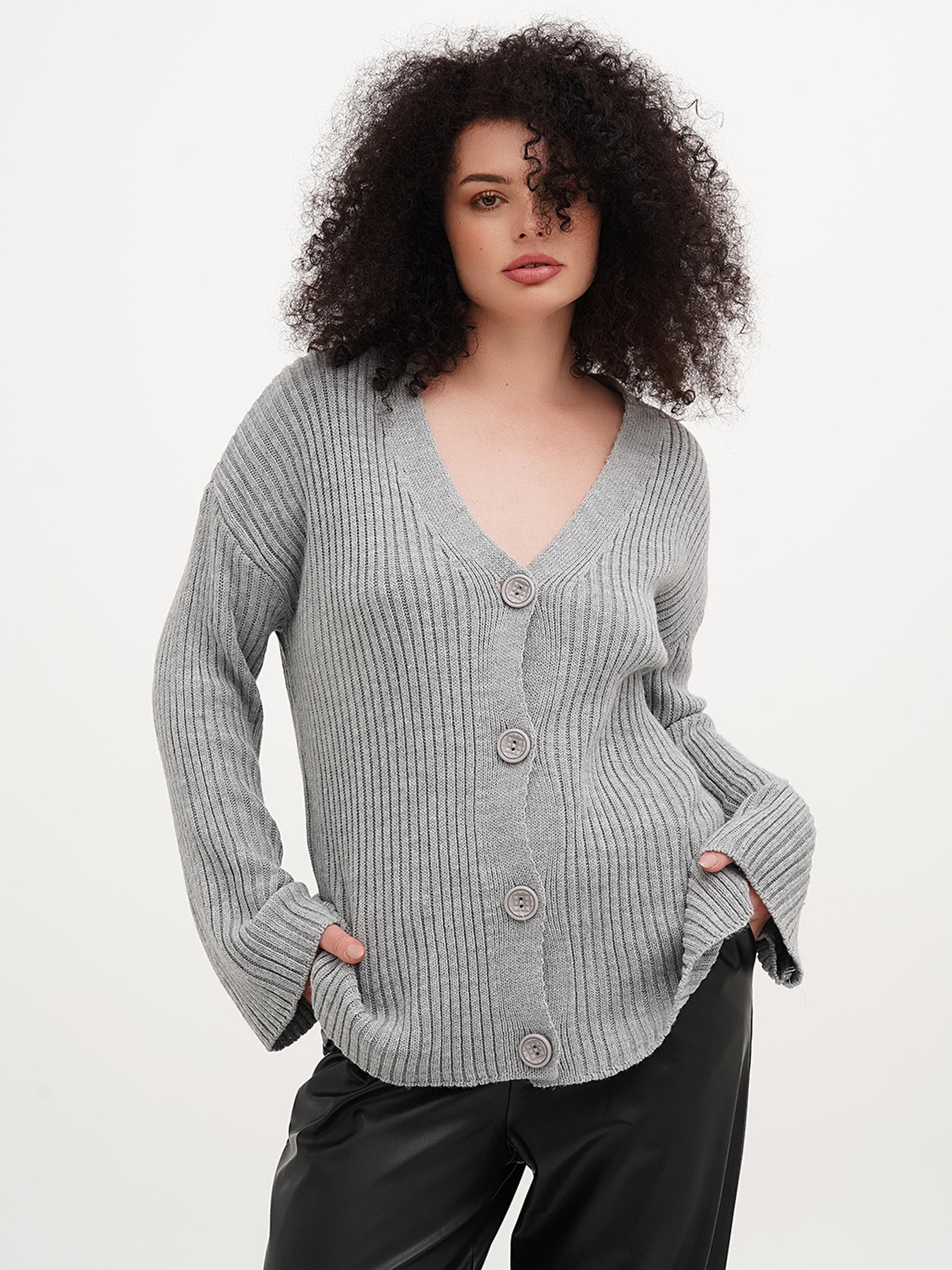 Кардиган Vicolo модель 241-VC-2977_серый Фото