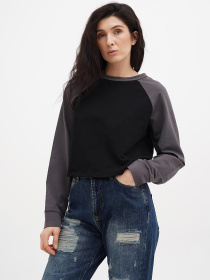 Джемпер Vicolo модель 241-VC-2986_черный_серый Фото