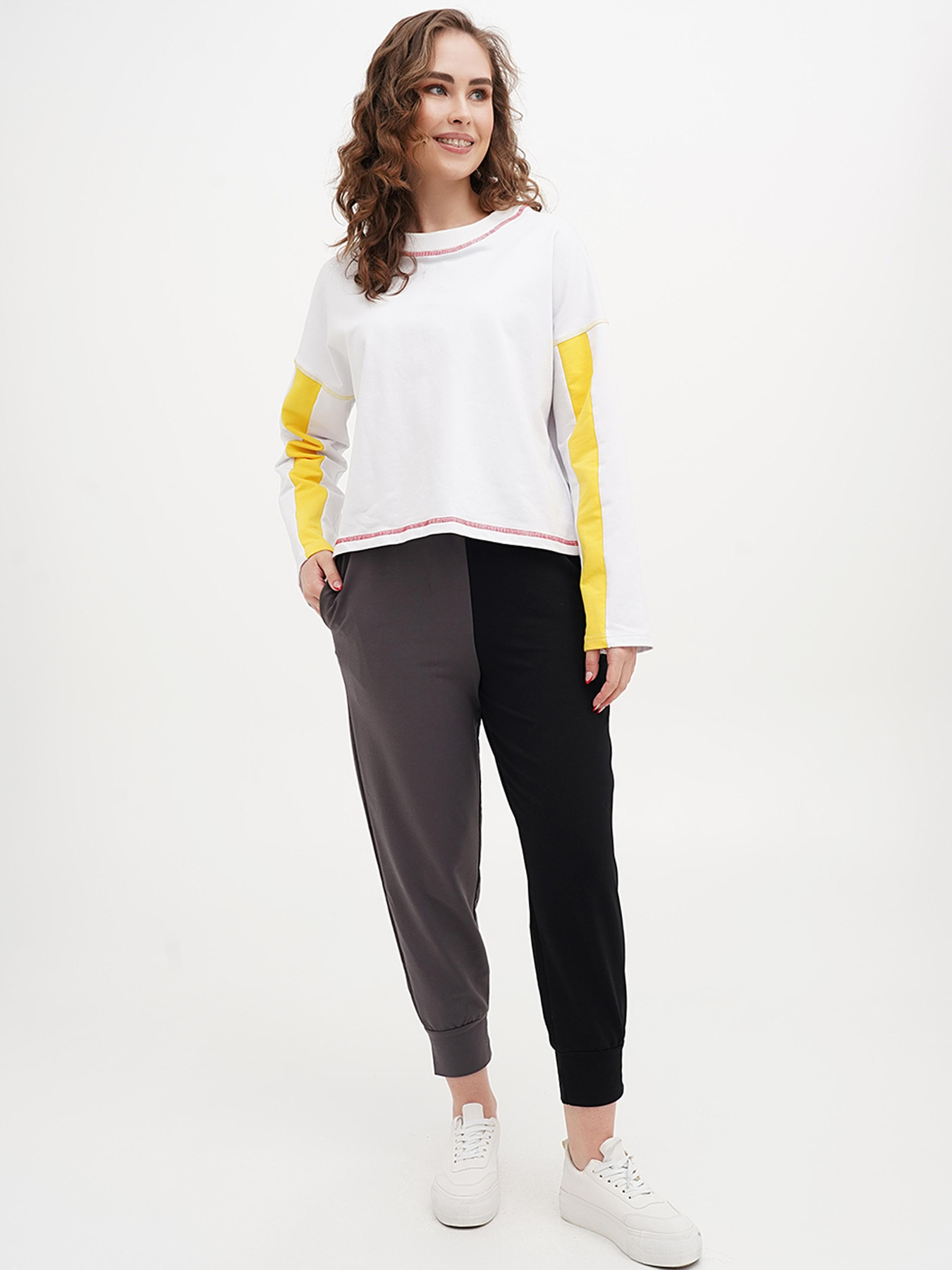 Джоггеры Vicolo модель 241-VC-4221_черный_серый Фото