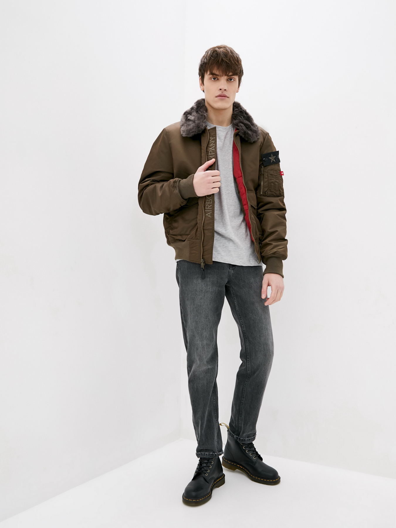 Бомбер Airboss модель 172000353221_brown Фото