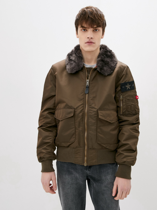 Бомбер Airboss модель 172000353221_brown Фото