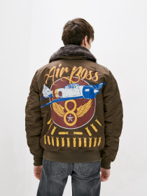 Бомбер Airboss модель 172000353221_brown Бомбер Airboss модель 172000353221_brown Фото
