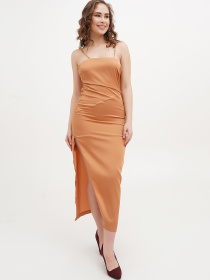 Платье миди Vicolo модель 221-VC-1801_бежевый Фото