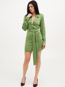 Платье мини Vicolo модель 221-VC-1802_зеленый Фото