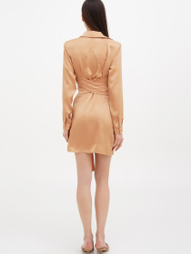 Платье мини Vicolo модель 221-VC-1802_бежевый Фото