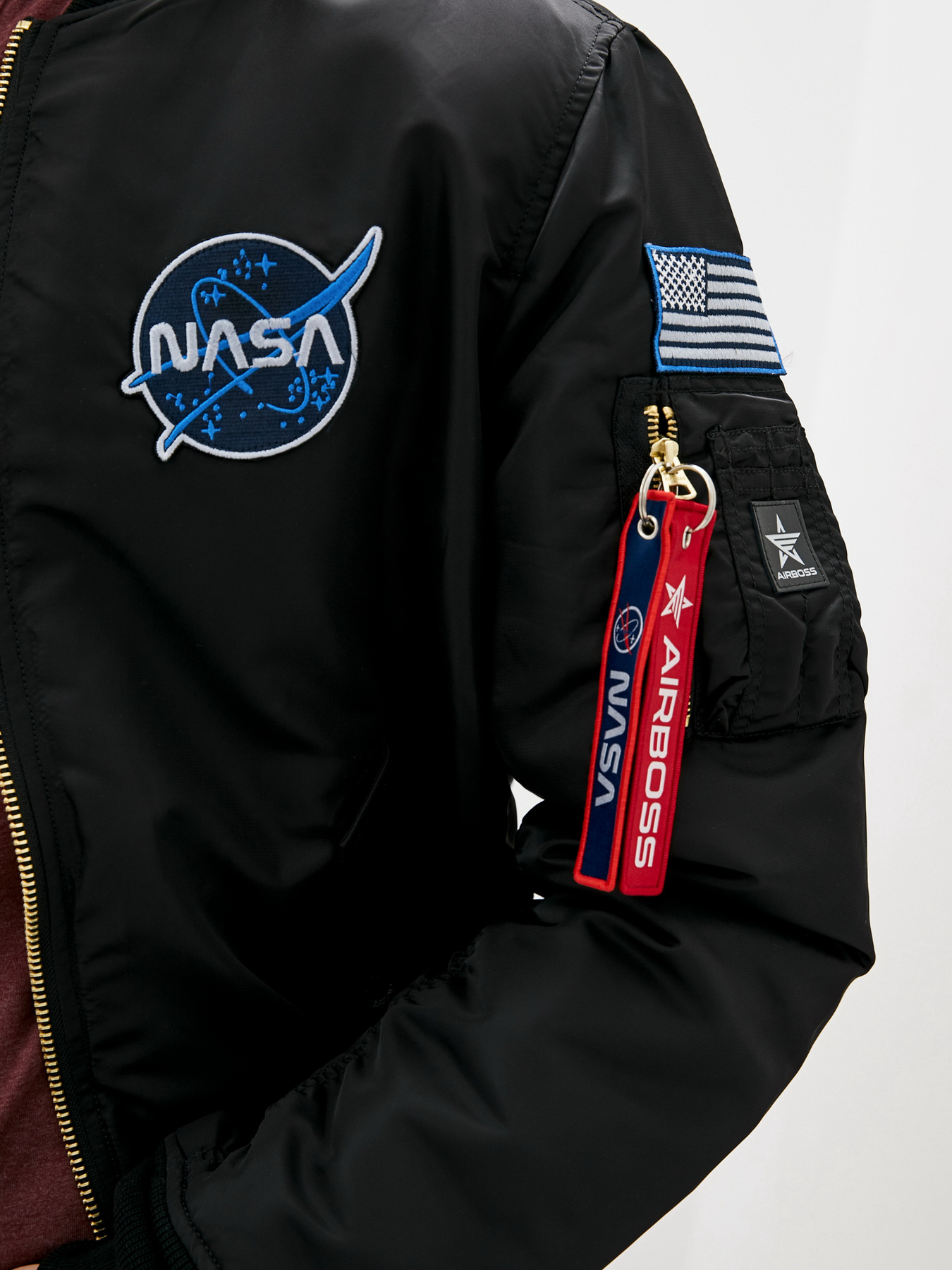 Бомбер Airboss модель 037600863221_black Фото