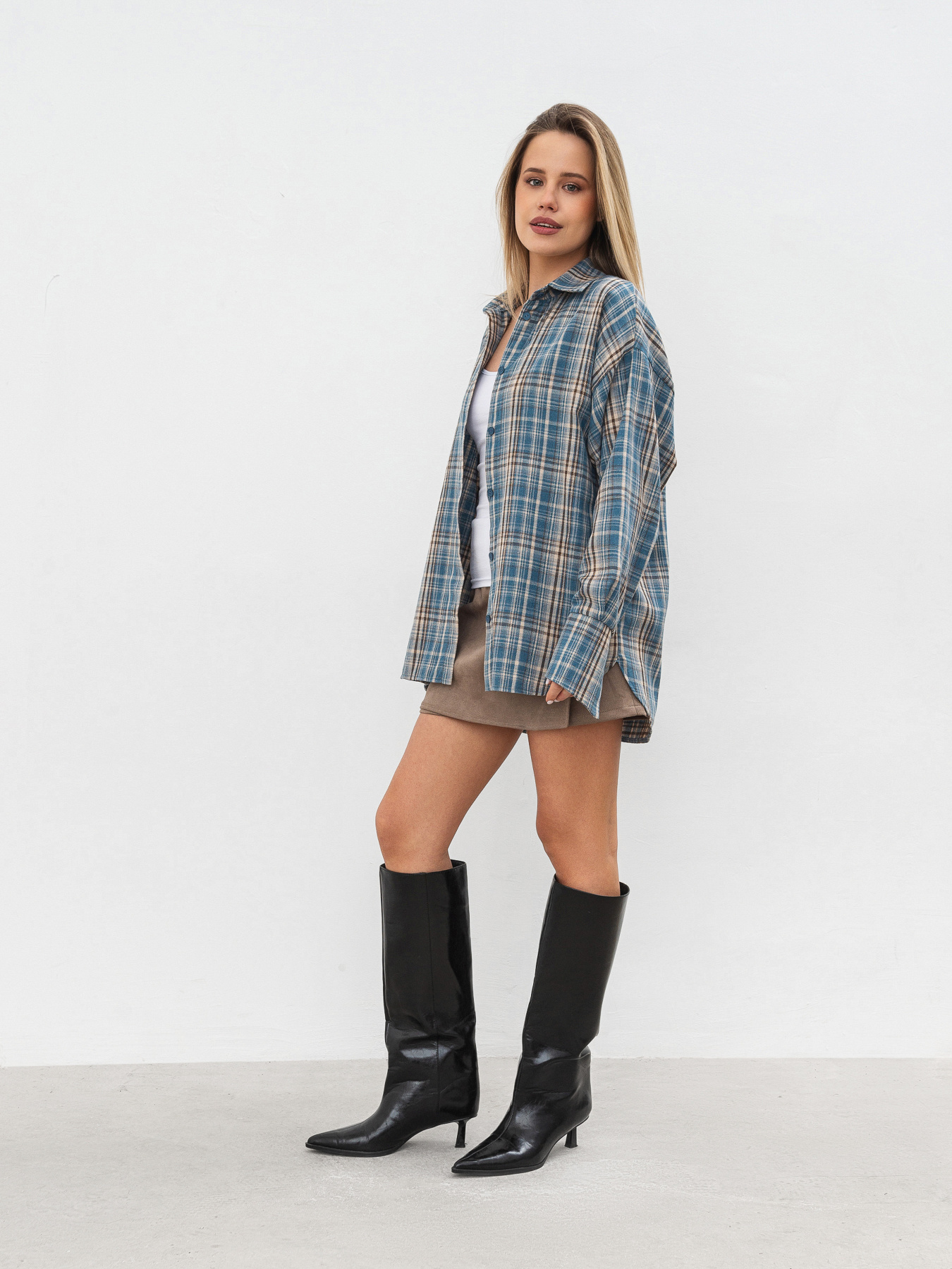 Рубашка повседневная Romashka Паттерн модель 201026505022 Рубашка повседневная Romashka Паттерн модель 201026505022 Фото