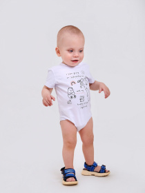 Боді для немовлят SMIL модель smil_121075-belyj Фото