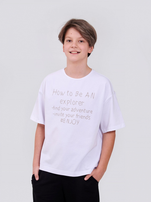 Футболка SMIL модель smil_110816-belyj Фото