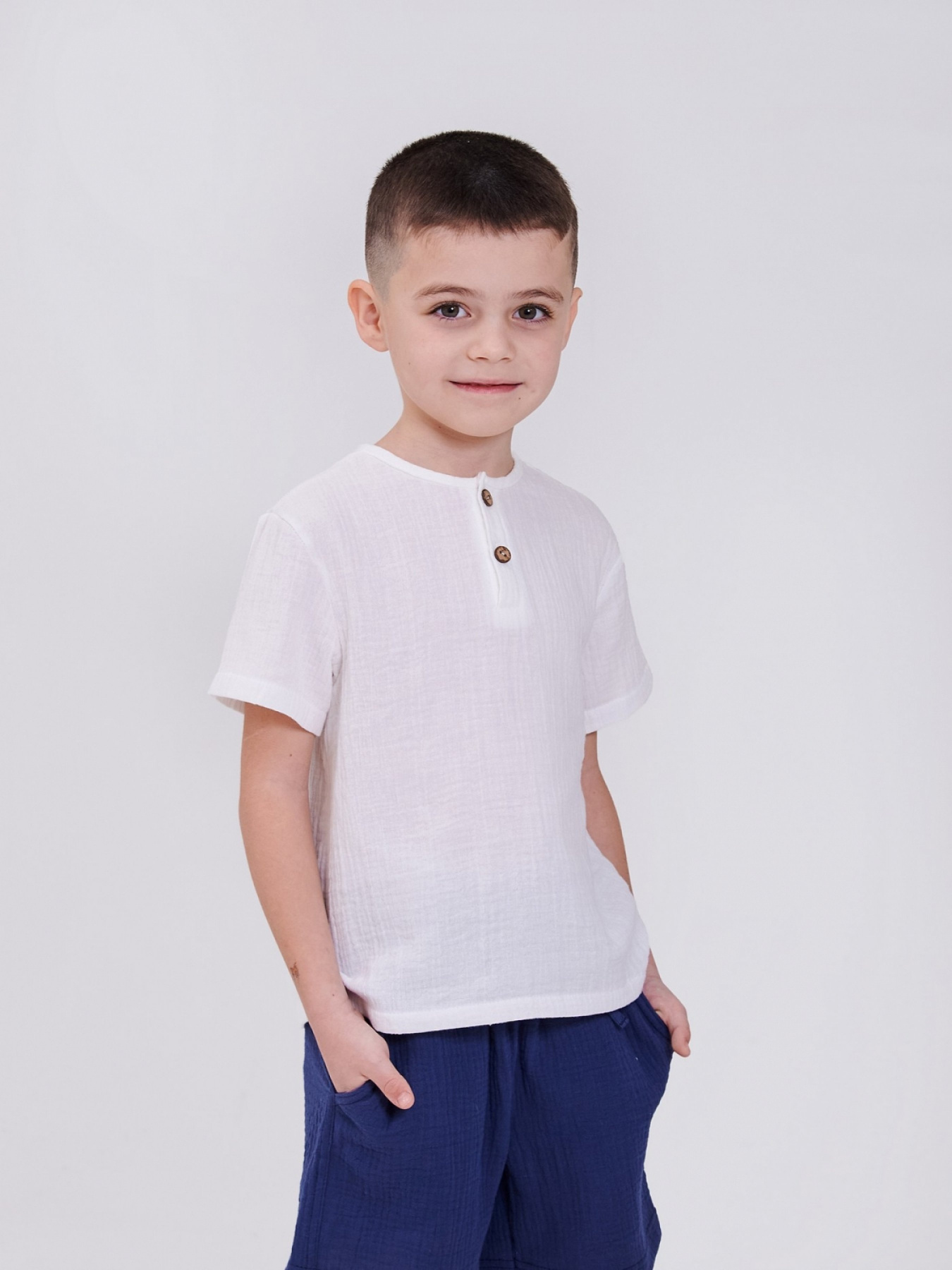 Футболка SMIL модель smil_110822-molocnyj Фото