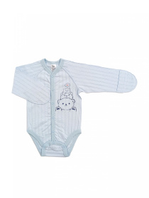 Бодi-распашонка SMIL Блакитний модель smil_102768-goluboj Бодi-распашонка SMIL Блакитний модель smil_102768-goluboj Фото