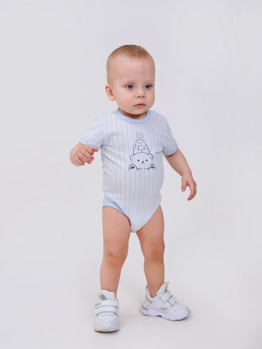 Боди для младенцев SMIL модель smil_102770-goluboj Фото