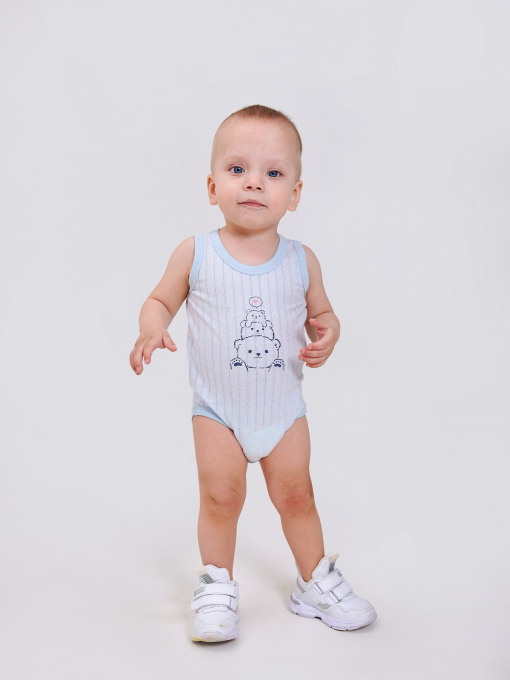 Боді для немовлят SMIL модель smil_102769-goluboj Фото