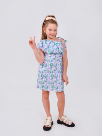 Платье мини SMIL модель smil_120428-1-risunok-lavandovye-tulpany Фото